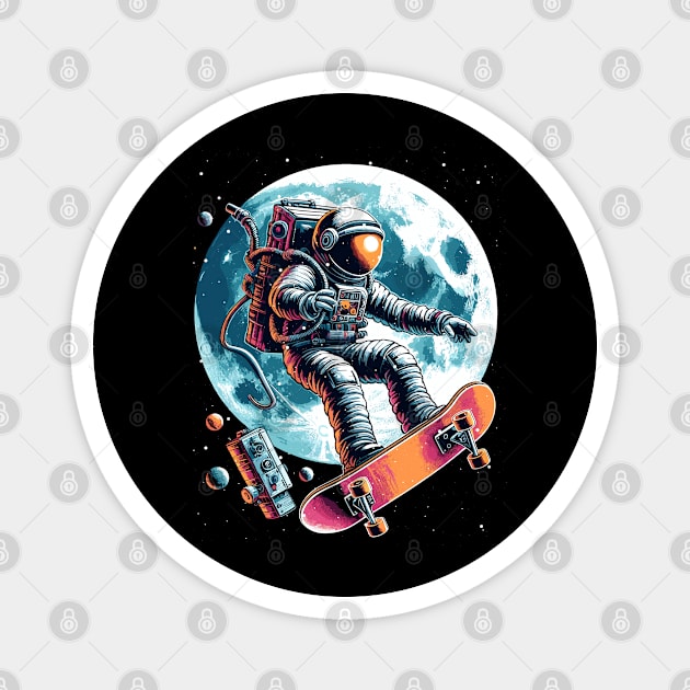 Astronaut Skater Magnet by JessArty